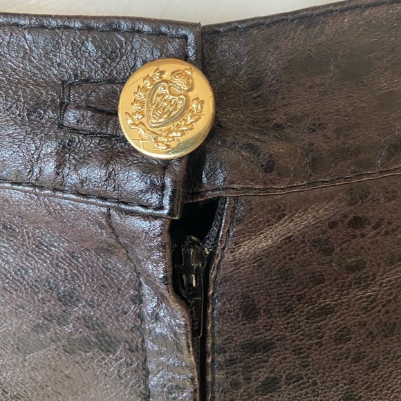 80's Vintage Leather High-Waisted Skirt - Picture 11 of 11